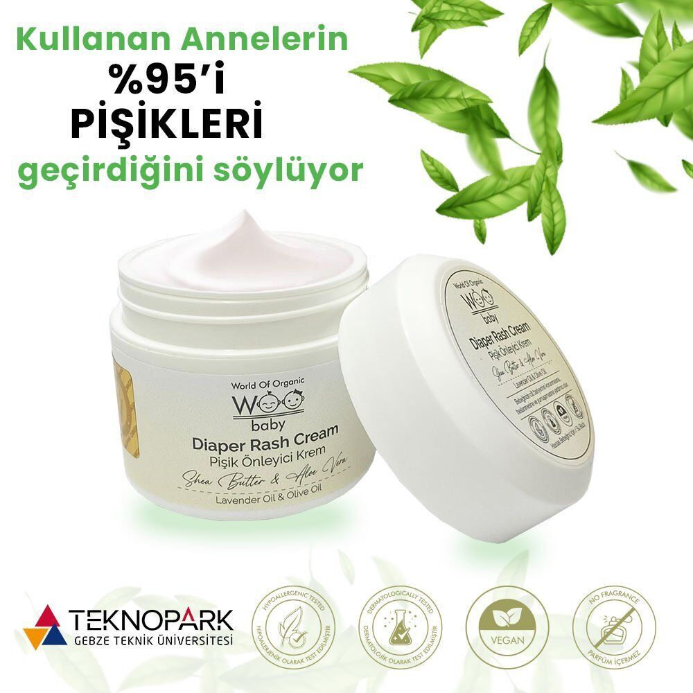 %100 Doğal Bebek Pişik Önleyici ve Onarıcı Rahatlatıcı Nemlendirici - Hassas Cilt - Pişik Krem 50ml